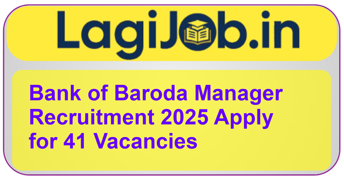 Bank of Baroda Manager Recruitment