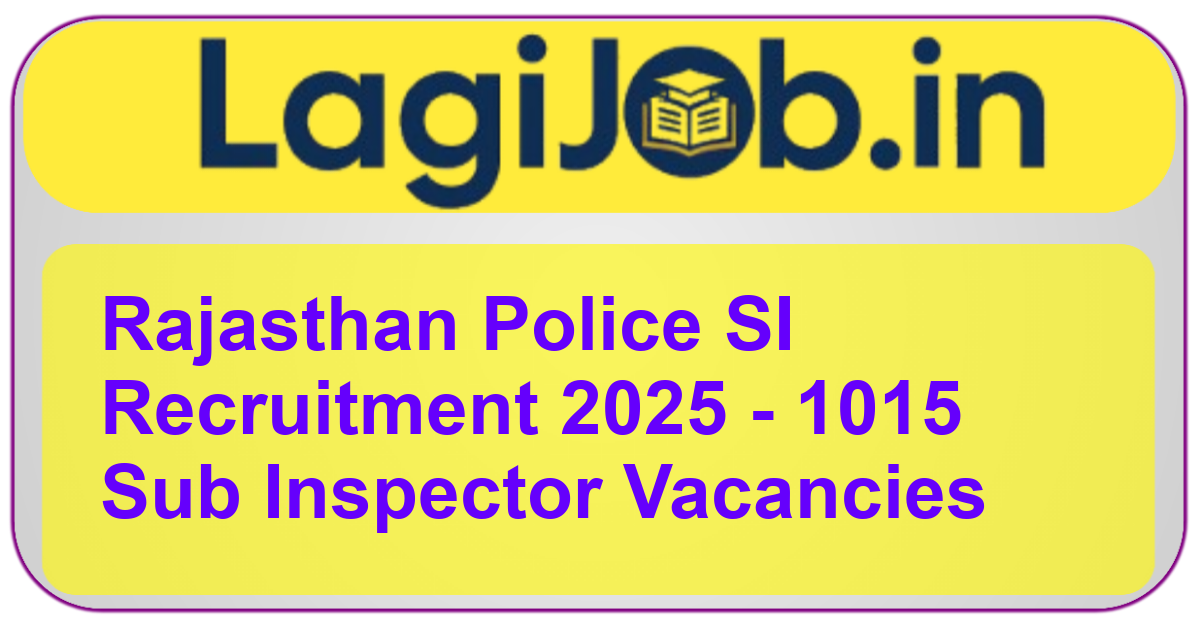Rajasthan Police SI Recruitment