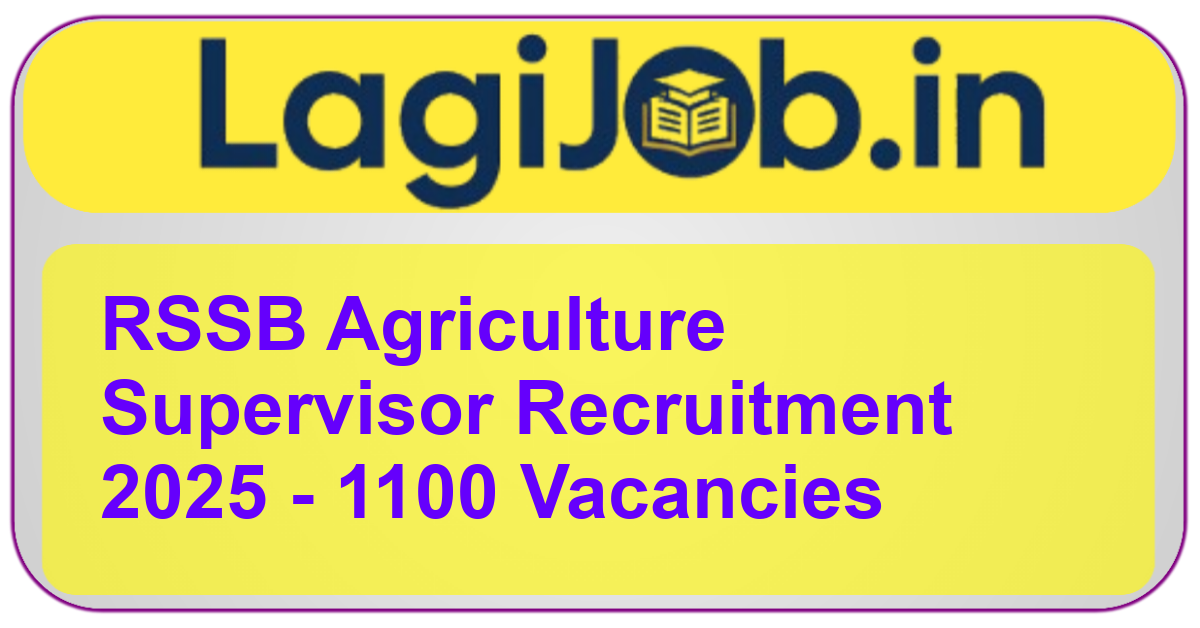 RSSB Agriculture Supervisor