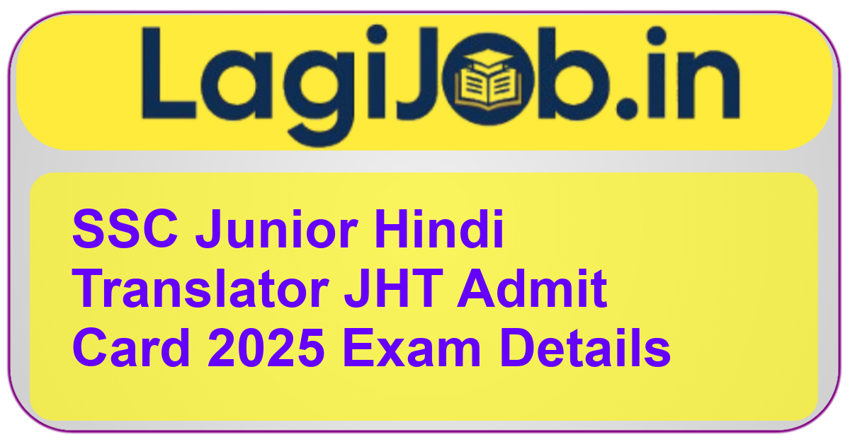 SSC Junior Hindi Translator JHT 2025