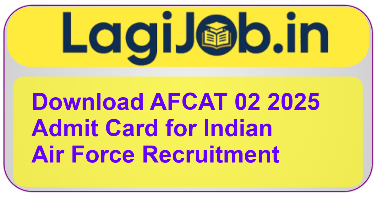 AFCAT 02 2025 admit card