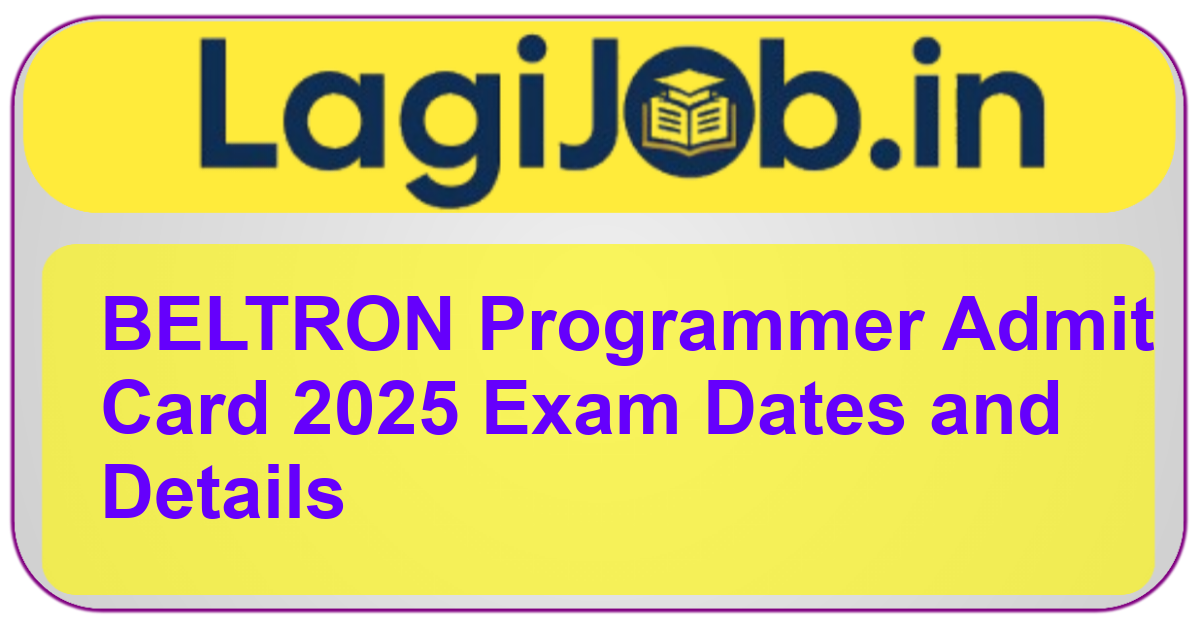 BELTRON Programmer admit card