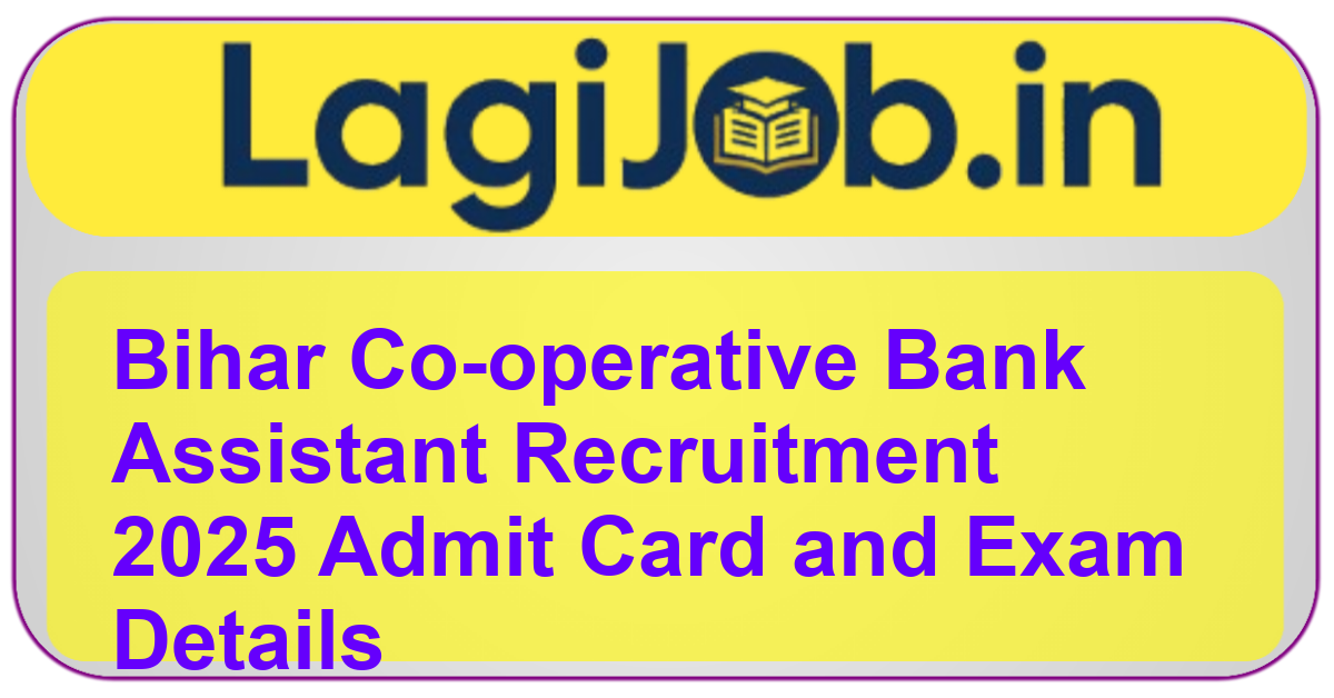 Bihar Co-operative Bank Assistant Recruitment