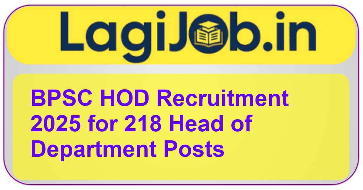 BPSC HOD Recruitment 2025