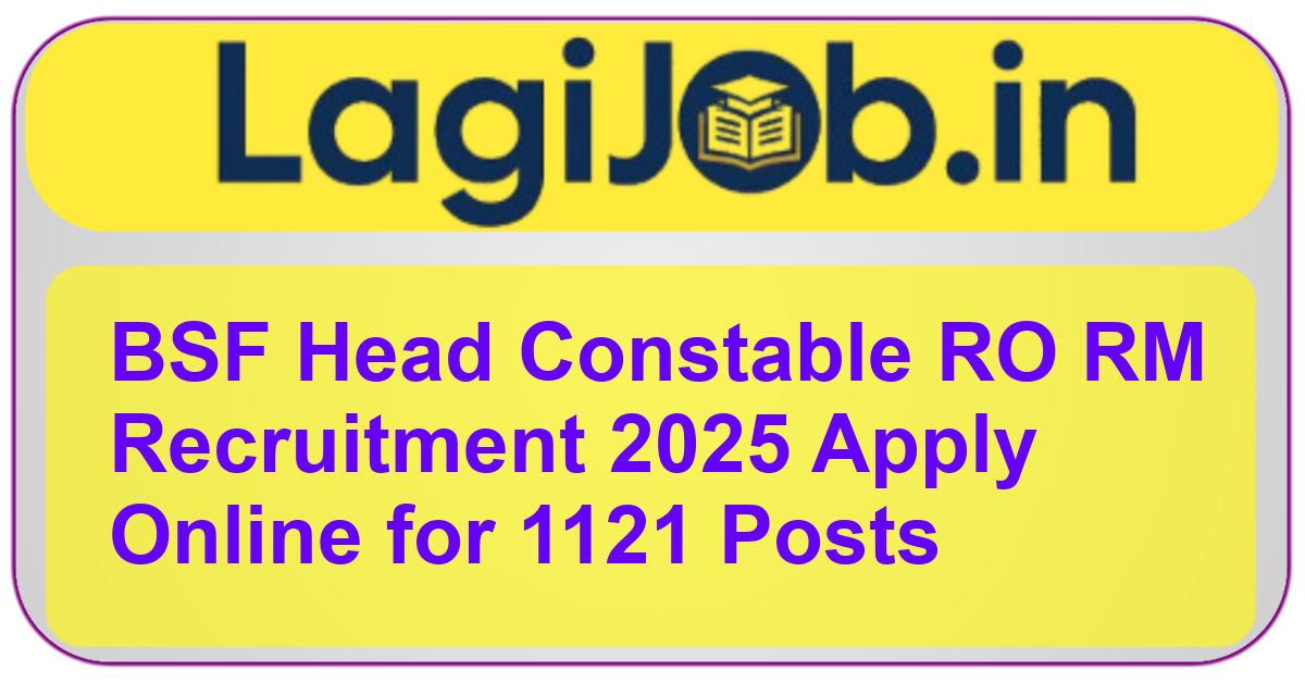 BSF Head Constable Recruitment 2025