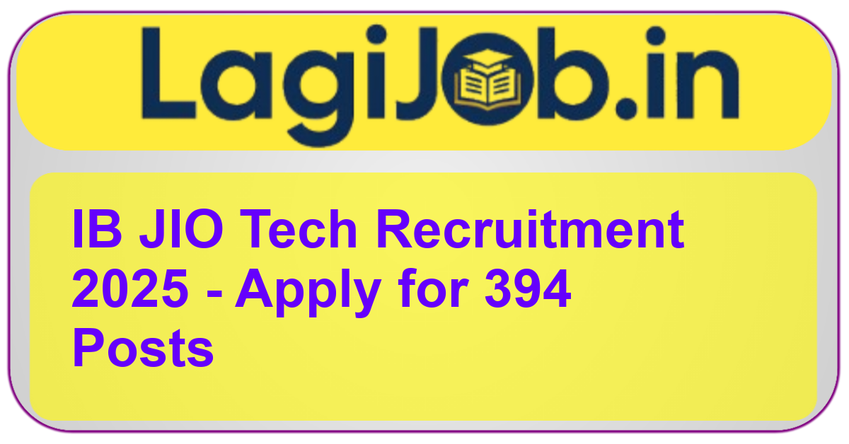 IB JIO Tech Recruitment