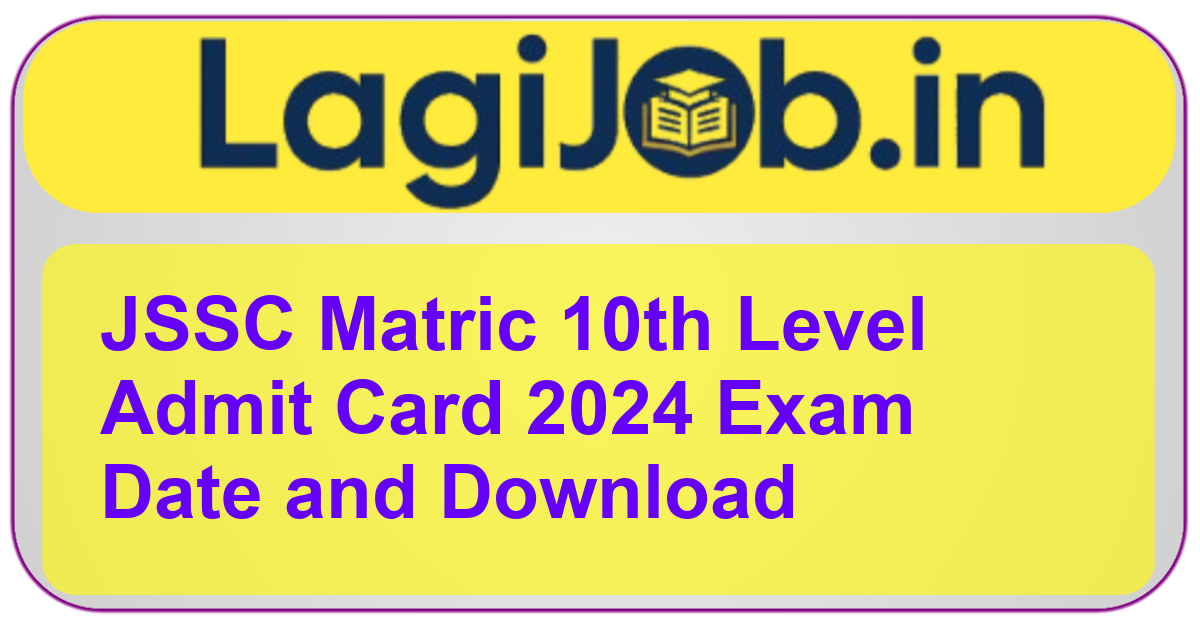 JSSC 10th Matric admit card