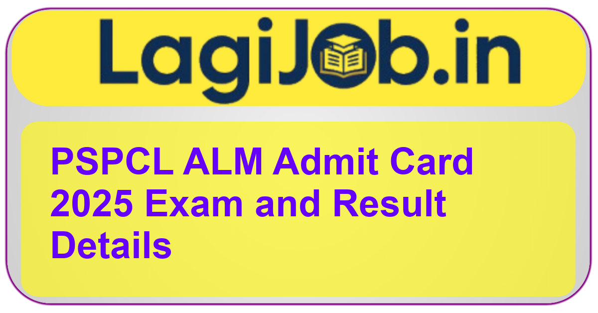 PSPCL ALM Admit Card 2025