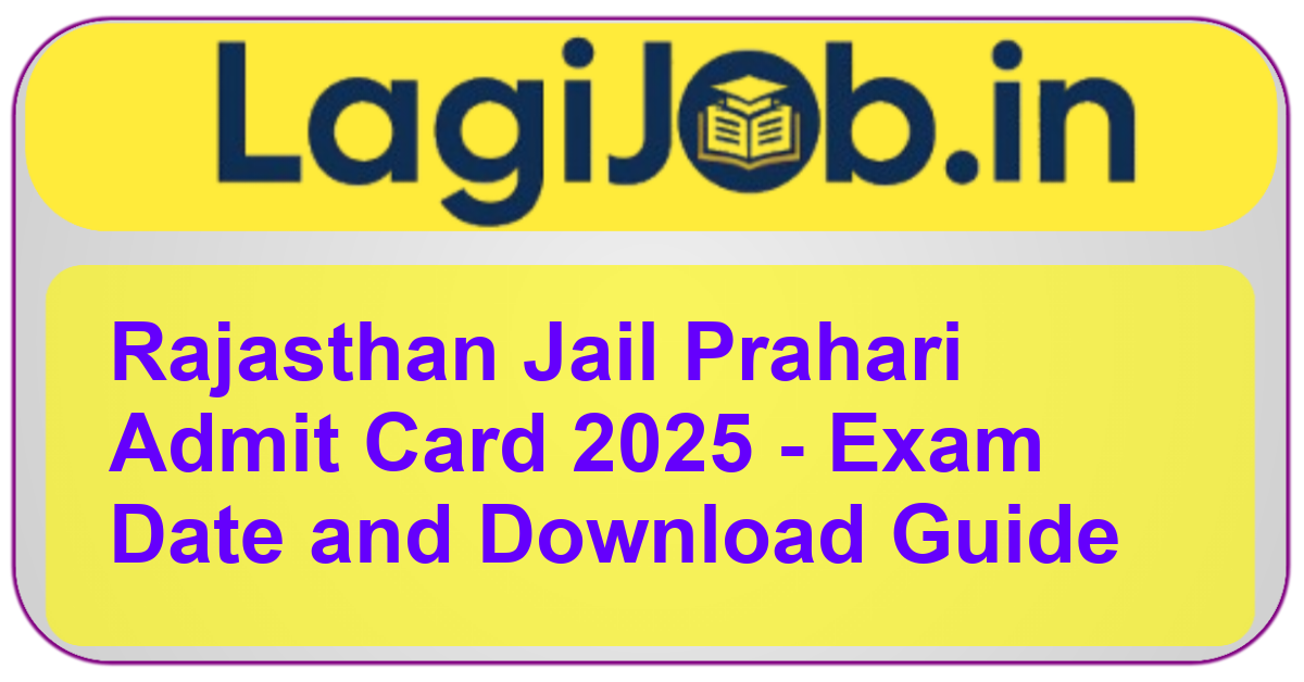 Rajasthan Jail Prahari Admit Card