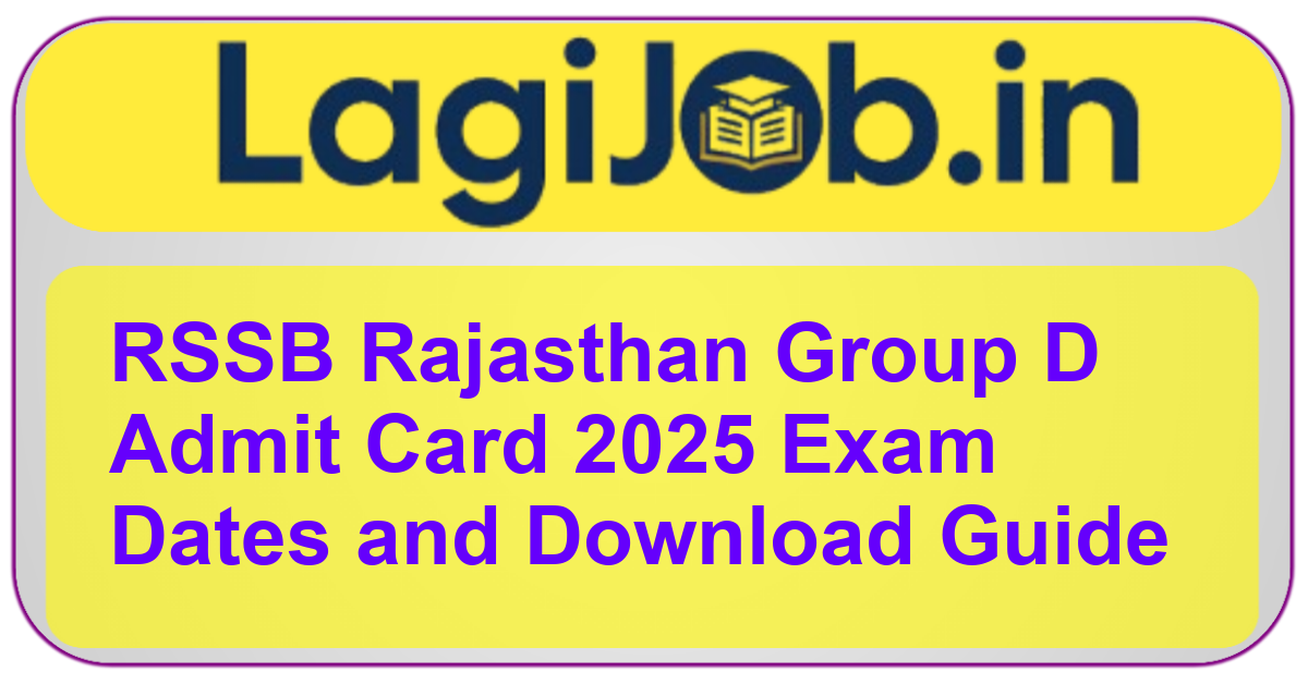 RSSB Rajasthan Group D Admit Card 2025