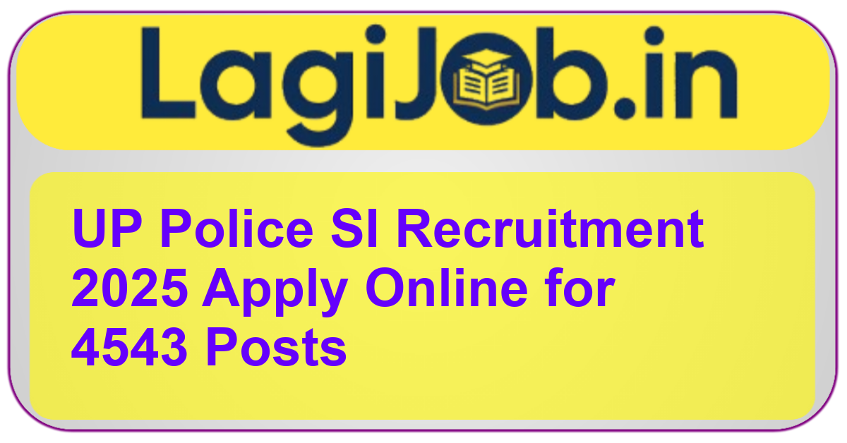 UP Police SI Recruitment 2025