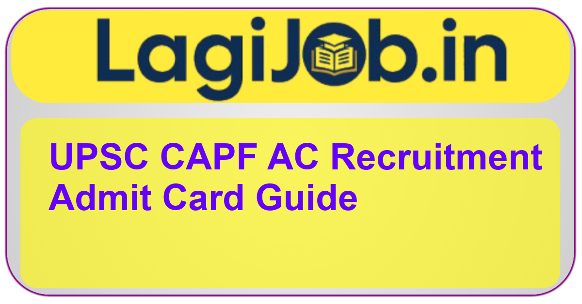 UPSC CAPF AC