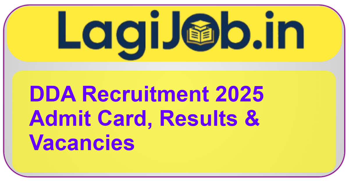 DDA Recruitment 2025